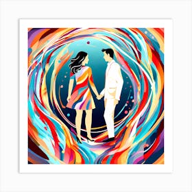 Couple In Love 1 Art Print