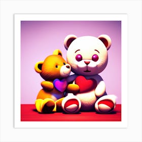 Teddy Bears 3 Art Print