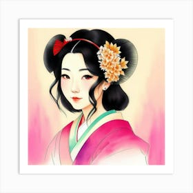 Layers of Legacy: The Art of the Geisha Art Print