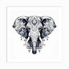 Elephant Series Artjuice By Csaba Fikker 021 1 Art Print