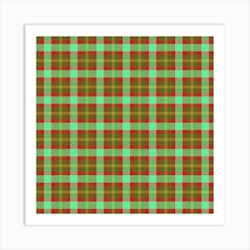 Plaid Fabric 42 Art Print