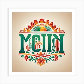 Mexican Lettering Art Print