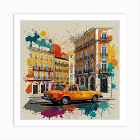 Lisbon Street Art Print