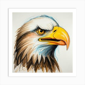 Eagle Head 2 Art Print