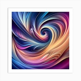 Abstract Swirl 2 Art Print