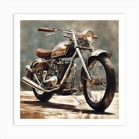 Vintage Motorcycle Art Print