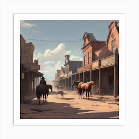 Old West Town 41 Art Print