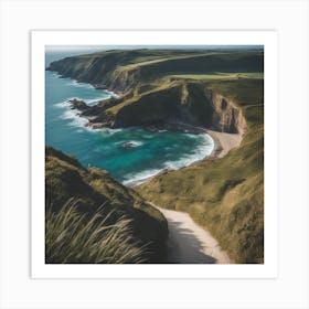 Cliffs Of Cornwall 1 Art Print