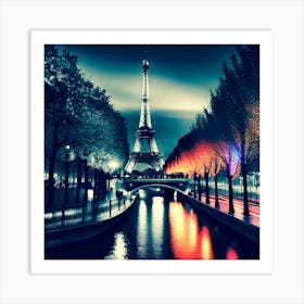 Paris At Night 46 Art Print