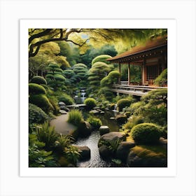 Japanese Garden 4 Art Print