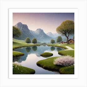 Switzerland Landscape Art Print
