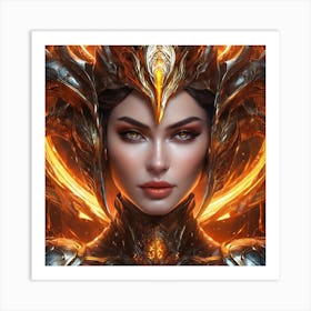 Fiery Goddesskl Art Print