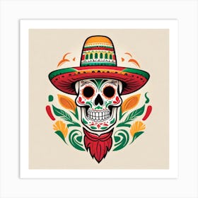 Mexican Skull 93 Art Print
