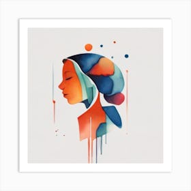 Portrait Of A Woman 1 Art Print