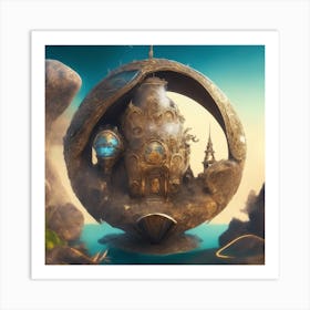 Ethereal Sphere Art Print