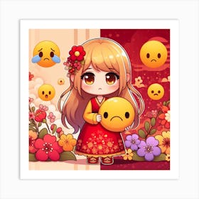 Chinese New Year Emoji Art Print