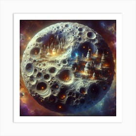 Close Moon Art Print