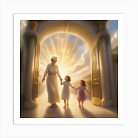 Greated By Grandma in Heaven Art Print