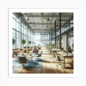 Modern Office Space 4 Art Print