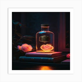 Love In A Bottle Art Print