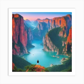 Chinese Landscape Painting Art Print