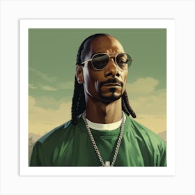 GTA Style Snoop Dogg Art Print