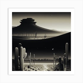 Desert Landscape Art Print