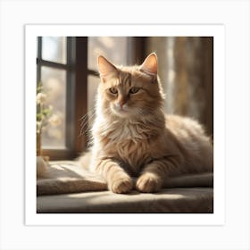 Orange Tabby Cat Art Print