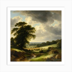 Landscape With A Stream Art Print