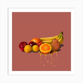 Fruit Splatter Art Print