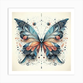 Modern Butterfly Art Art Print