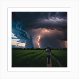 Lightning Storm Art Print