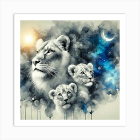 Creative Wild Animal Representation 105 Art Print