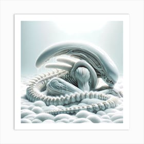 Alien Sleeping 11 Art Print