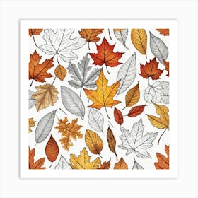 Autumn Leaves 28 Art Print