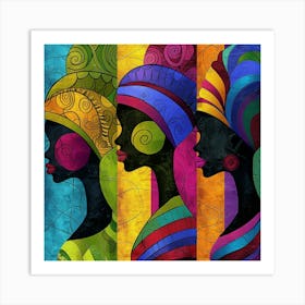 Three African Women 44 Art Print