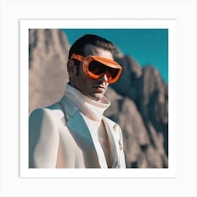 Orange Sunglasses Art Print