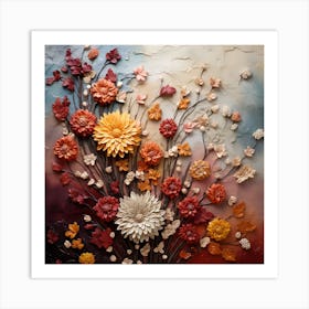 Autumn Flowers 3 Art Print