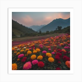 Chrysanthemums Art Print