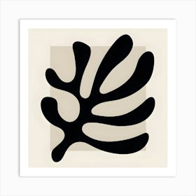 Black And White Leaf Art Print