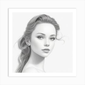 Portrait Of A Woman Art Print