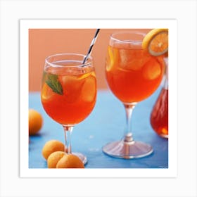 Apricot Iced Tea Art Print