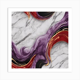 Abstract Marble Painting Art Print