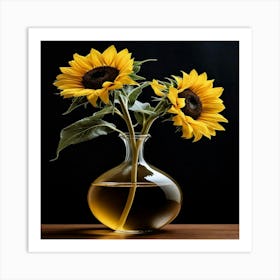 Lovely Sunflower Art Print