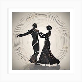 Ballroom Dancers Art Print