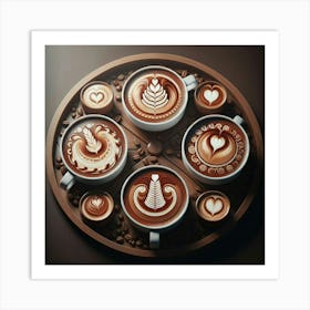 Coffee Latte Art Art Print