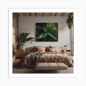 Tropical Bedroom Art Print