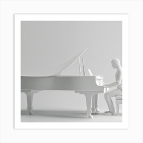 Piano Player Art Print