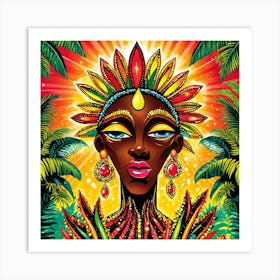 African Woman Art Print