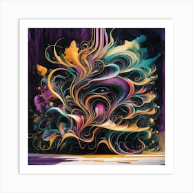 Psychedelic Painting 3 Art Print